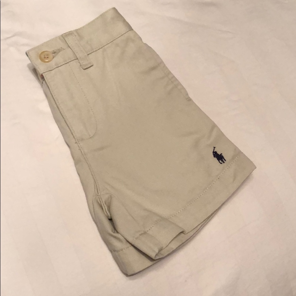Polo khaki shorts 9mo NEW